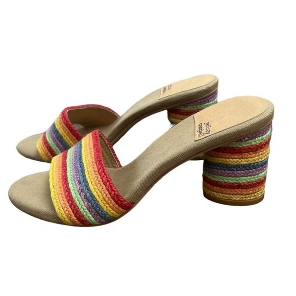 NWOT JEFFREY CAMPBELL Pinarella Heels In Colourful Jute – Sz 9 - Picture 4 of 9